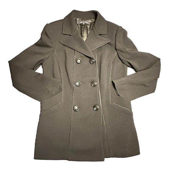 Y2K Anne Klein Black Pea coat - Picture 1 of 12